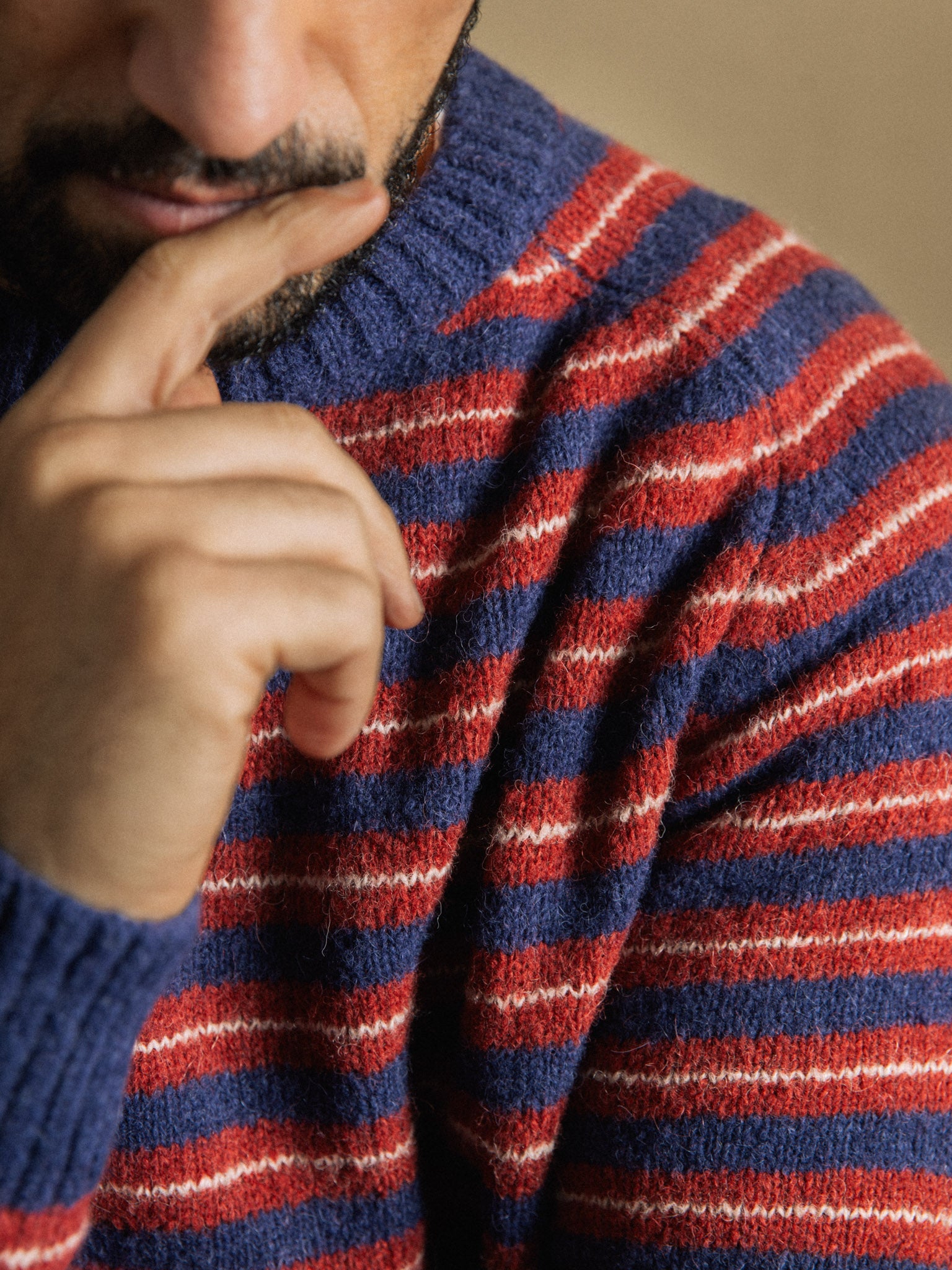 Modelshot / Indigo Blue Melange / Detail